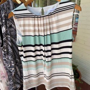 Calvin Klein Striped Blouse
